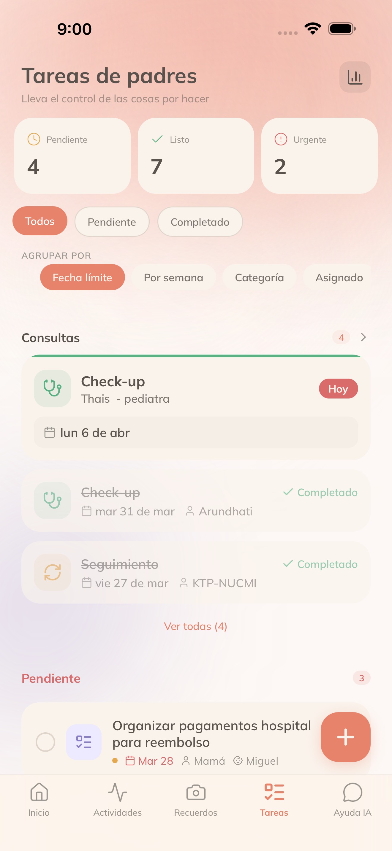 Tareas de los padres