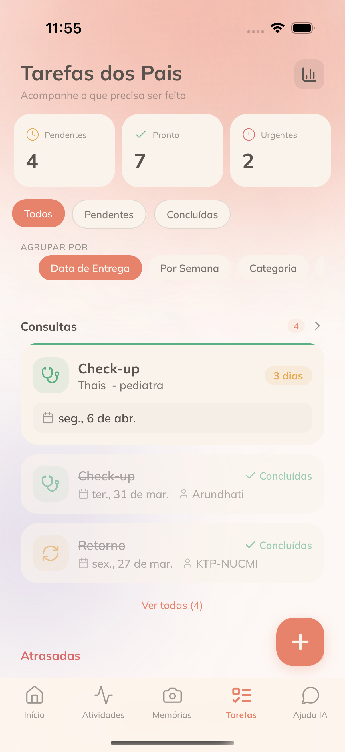 Tareas de los padres